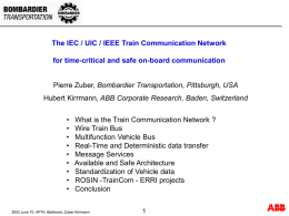 IEC/IEEE Train Communication Network