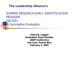 Summative Evaluation Report: 2002-2004