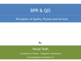 BPR & QIS - PragmaticConsultancy