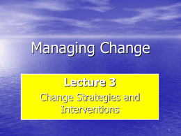 MC -Chapter 3 Managing Change