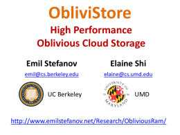 ObliviStore: High Performance Oblivious Cloud Storage
