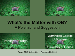 What’s the Matter with OB? A Polemic