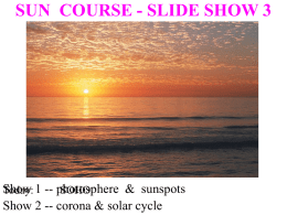 SUN COURSE - SLIDE SHOW 2