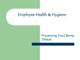Employee Health & Hygiene