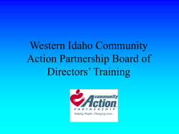 Western Idaho Community Action Partnership Board of