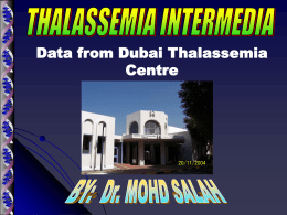 THAL Intermedia - Thalassemia Dubai
