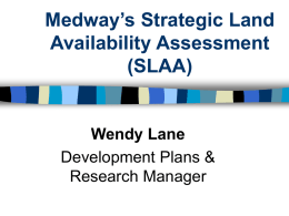 Medway’s Strategic Land Availability Assessment