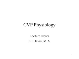 CVP Physiology