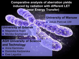 Comparative analysis of aberration yields induced by