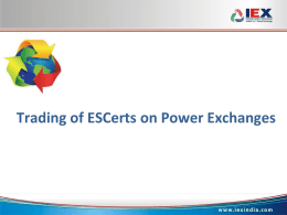 Role of Power Exchange Platform for Trading of Energy