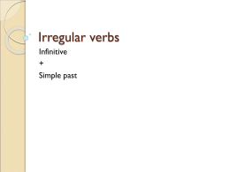 Irregular verbs - OVO