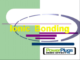 Ionic Bond - Lompoc Unified School District