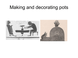 Making and decorating pots
