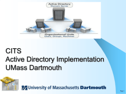 View a PowerPoint presentation about Active Directory