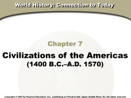 World History Connections to Today