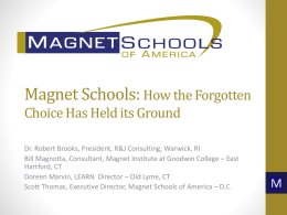 Staff Presentations - Home | Magnet Schools of America