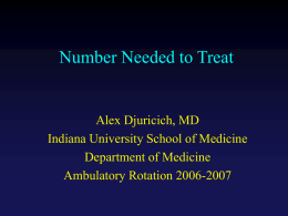Number Needed to Treat