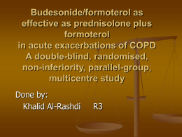 Budesonide/formoterol as effective as prednisolone plus