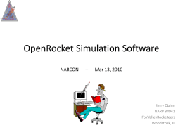 OpenRocket Simulation Software