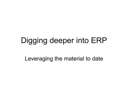 Digging into ERP projects