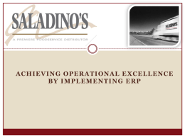 SAP at Saladino's - A Complete PowerPoint Presentation