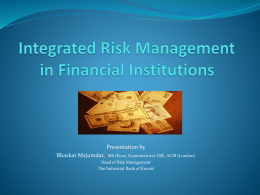 Risk Management Practice and Evolution