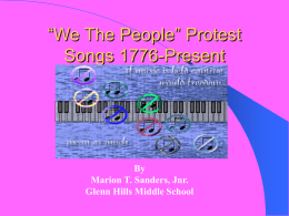 Free Powerpoint: The History of Protest Songs