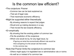 Is the common law efficient?
