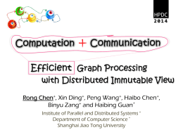 Computation and Communication Efficient Graph Processing