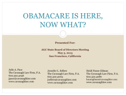 PREPARING FOR HEALTH CARE REFORM