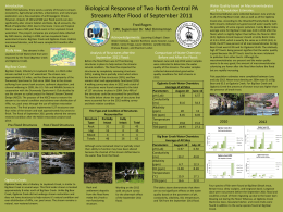 Biological Response of Two North Central PA Streams After