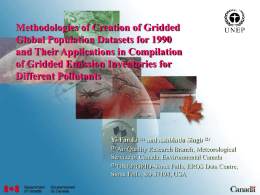 1990 Global Population - Socioeconomic Data and