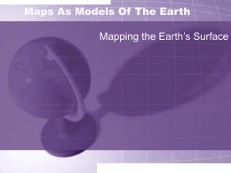 Maps As Models Of The Earth