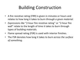 NFPA 220, Standard Types of Building Construction