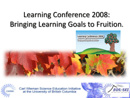 Learning Goals Workshop