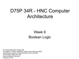 D75P 34R – HNC Computer Architecture