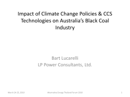 Impact of Climate Change Policies & Alternative
