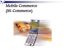 Mobile Commerce (M