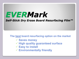 EVERMark Self-Stick Dry Erase Board Resurfacing Film