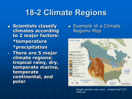 18-2 Climate Regions