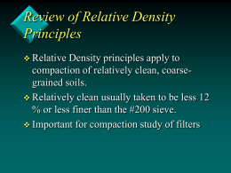 Relative Density - Geotechnical Info