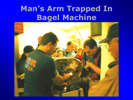 Man’s Arm Trapped In Bagel Machine