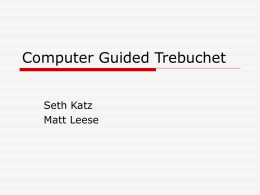 Computer Guided Trebuchet