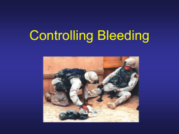 Controlling Bleeding - Welcome to the Penobscot County