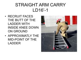 STRAIGHT ARM CARRY - West Barnstable Fire Department