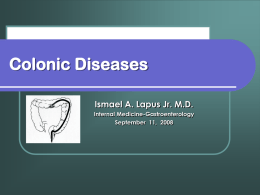 Colonic Diseases - PHILIPPINE SOCIETY OF INSURANCE