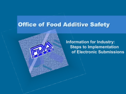 Office of Food Safety Additives