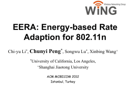 Energy-based Rate Adaptation for 802.11n