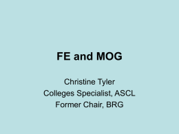 FE and MOG - University and College Union