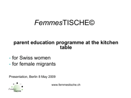 SYSTEM FEMMESTISCHE - Hertie School of Governance